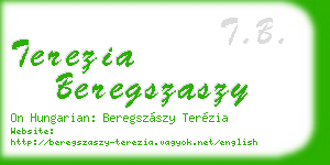 terezia beregszaszy business card