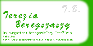 terezia beregszaszy business card